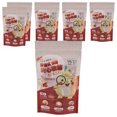 W.L 膠囊式機能夾心軟糖 葉黃素+鈣, 荔枝蘋果乳酸口味, 3.6g, 7顆, 6包