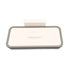 FANCY LIFE 廚房可掛式垃圾架, 背掛式設計，附蓋防臭衛生, 白色, 1個