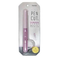 Raymay 藤井 PEN CUT 左右兩利便利剪刀, 曲線易剪裁 舒適好用, 紫色, 1支