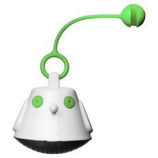 QDO 水中鳥濾茶器, 耐熱-10~102度C, 適用洗碗機, 直徑4.5 x 3.7cm 繩長 7cm, 1個