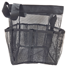 分隔大容量沙灘袋, 經典黑, 20 x 20 x 25 cm(公分)