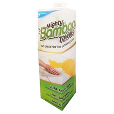 JML MIGHTY BAMBOO 天然竹纖維紙巾擦拭巾 Set 20張 超強吸水力 可機洗, 1盒