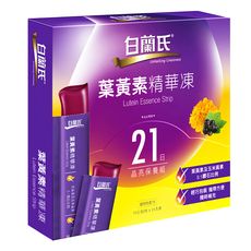 白蘭氏 葉黃素精華凍, 含花青素, 黑鑽石黑醋栗, 維他命E, 晶亮保養組, 21條, 15g, 1盒