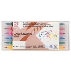 ZIG 雙頭麥克筆 MS-3500/6V (3.5mm/2mm) 6支入 - 雙頭設計, 色彩鮮明, 書寫流暢, 色號:010+024+025+030+401+503, 6支