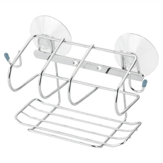 DAY&DAY 日日家居 海綿架 ST3201, 304不鏽鋼, 附吸盤螺絲, 銀色, 1個