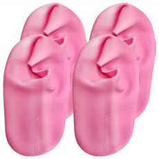 矽膠足套 粉色 1組 醋酯纖維, 4個裝, 312g