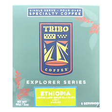 TRIBO COFFEE 衣索比亞 神燈系列 古吉 愛麗絲 水洗淺焙 濾掛式咖啡, 5包, 11g, 1盒