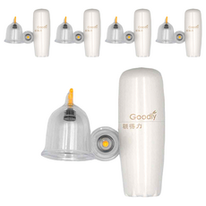 Goodly 顧得力 電動拔罐器 附拔罐杯 Set, 5個