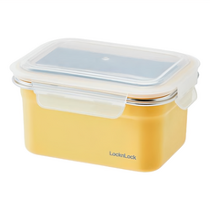 彩色不鏽鋼保鮮盒 LST504 167 x 122 x 80mm YEL 1L 260g, 1個, 1個