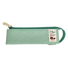 KOKUYO 國譽 Little Woods 筆袋 大, 棉麻材質, 立挺不易變形, 綠色, 1個