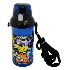 Skater AG彈蓋直飲水壺 寶可夢, 海藍, 480ml, 1個