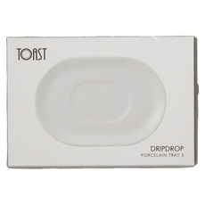 TOAST DRIPDROP 陶瓷托盤, 白色, 1個