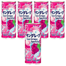 SANGARIA 葡萄味汽水飲料, 250g, 5罐
