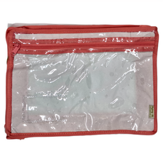 Bagtory HK 百寶袋王 高清拉鍊文件書袋 A4 L34cm x W25cm x 8cm深 特大開口 易取易放, 淺粉色, 2個