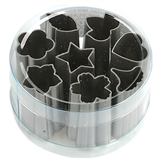 Star 8種造型迷你壓花模具組 PP塑膠材質 韓國製造, 灰色, 1組