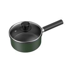 拍平方 不沾雪平鍋 帶蓋 1.5L 適用2~4人, 20cm, 墨綠色, 1組