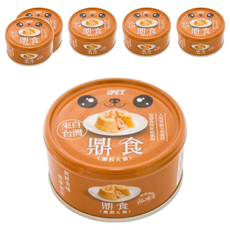IPET 艾沛 鼎食犬罐 嫩煎火腿, 100%本土安心雞肉, 易消化, 葷素搭配, 原型食材, 110g, 6罐