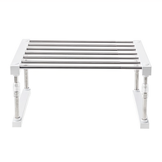 comet 可調節碗盤收納架, 白色, 1個