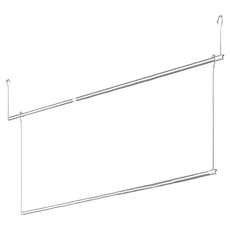 京太陽 伸縮曬衣架 防水不銹 多桿疊加, 吊掛高度103cm, 不鏽鋼