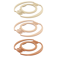 HhL DESIGN 濃茶系矽膠環保飲料提袋3件組附收納袋 泰奶色 伯爵奶色 杏仁奶色, 1組, 泰奶色，伯爵奶色，杏仁奶色