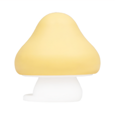 COCONORY Lu Lu Chew 全矽膠安撫奶嘴 附奶嘴蓋 Set 3個月以上適用 奶嘴1入+奶嘴蓋1入, 3~6個月, 白色+黃色, 1組