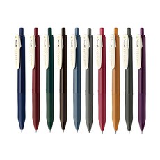 ZEBRA 斑馬牌 SARASA Clip 復古原子筆套組 筆芯0.5mm, 綜合色, 1組