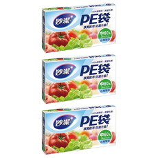 妙潔 PE袋, 中(28 x 22cm), 60個, 3盒