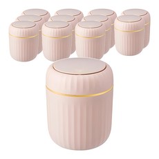 i LIFE 韓系彈蓋桌面迷你垃圾桶 12個, 1層, 粉色