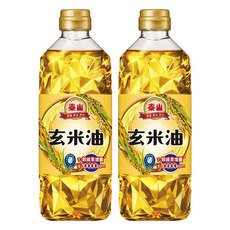 泰山 玄米油, 富含植物固醇及γ-穀維素, 發煙點220度, 適合煎煮炒炸, 日本中小學營養午餐團膳用油, 全素食, 600ml, 2瓶