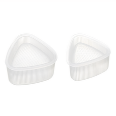 百貨King 三角飯糰模具 2個, 透明, 3組