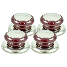 BEER BEAR 皮久熊 鍋蓋頭 通用型 5.5cm, 白金, 4個