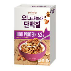 Market O NATURE 蛋白質穀物麥片 高蛋白62g, 330g, 1盒