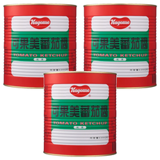 KAGOME 可果美 蕃茄醬 純素, 3.33kg, 3罐