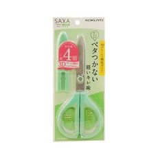 KOKUYO SAXA 空氣彈力剪刀 不沾黏輕量版, 綠色, 1支