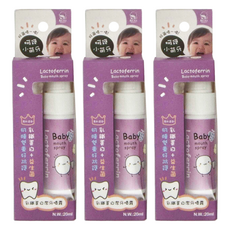 KU.KU Duckbill 酷咕鴨 寶寶乳鐵蛋白潔牙噴霧，含乳鐵蛋白及益生菌，木醣醇成分，降低蛀牙風險，食用級原料, 20ml, 3瓶