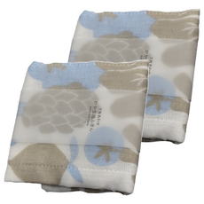 原田織物 七重棉紗蚊帳家事布 多款可愛花紋 吸水速乾 柔軟耐用, 30 x 30cm, 2件