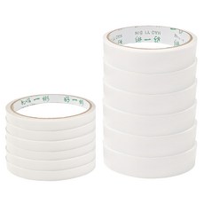 雙面膠 Set 1CM+2CM 各6入 共12個, 透明, 1組
