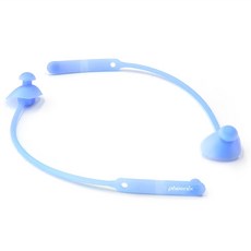 Phoenix PNE-300 防遺失矽膠圓形帶繩耳塞, 1個, 藍色