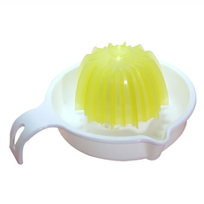 genki bebi 元氣寶寶 榨汁器 雙層榨汁盤設計 適用於葡萄柚/柳橙 PP塑料 輕巧方便, Mini, 1個