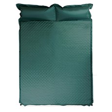 ANBORTEH 安伯特 雙人加厚自動車用充氣床, 75D春亞紡, PVC材質, 展開尺寸188x133x5cm, 綠色