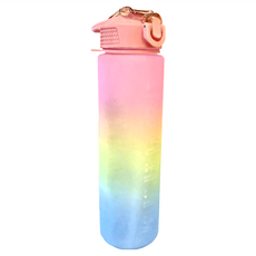 BOACUP 彈蓋運動水壺 附矽膠吸管, 1個, 粉色, 1L