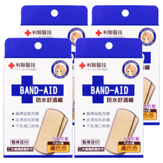 利聯醫技 防水舒適繃 膚色, 16片, 4盒