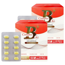 Dolican 多立康 維生素B群緩釋膜衣錠 男女適用配方 高劑量緩慢釋放 活力滿滿, 60顆, 2盒