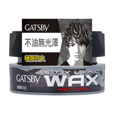 GATSBy 自然造型腊 無光澤 黑色, 80g, 1罐