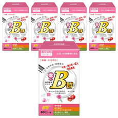 AJIOU 日本味王 女用維生素 B群+鐵, 60顆, 250mg, 5罐