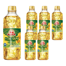 TAISUN 泰山 均衡369 健康調合油, 嚴選澳洲芥花油、英國葵花油及西班牙橄欖油, 耐高溫220°C, 通過SQF國際認證, 1L, 6瓶