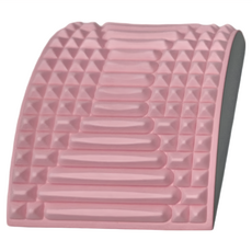 躺靠兩用腰背舒緩伸展按摩墊, EVA材質, TPE材質, 可承重100公斤, 安全支撐 高強抗壓, 粉色, 1個
