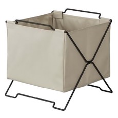 KING JIM SPOT STACK BASKET 落地型可折疊收納籃, 奶茶色, 1個