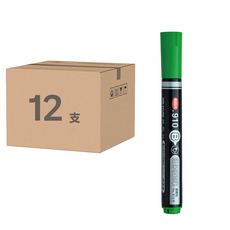 LIBERTY 利百代 910B 環保嘜克筆 斜方尖 12入, 綠色, 1盒