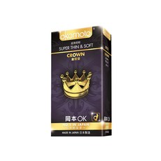 okamoto 岡本 皇冠型保險套, 10入, 1盒